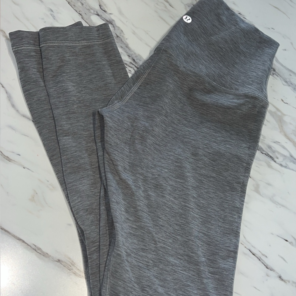Lululemon Gray High-Waisted Leggings